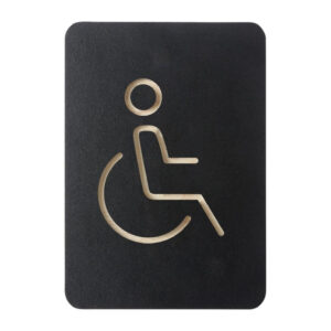 Europel Piktogramm-Schild Rollstuhl schwarz