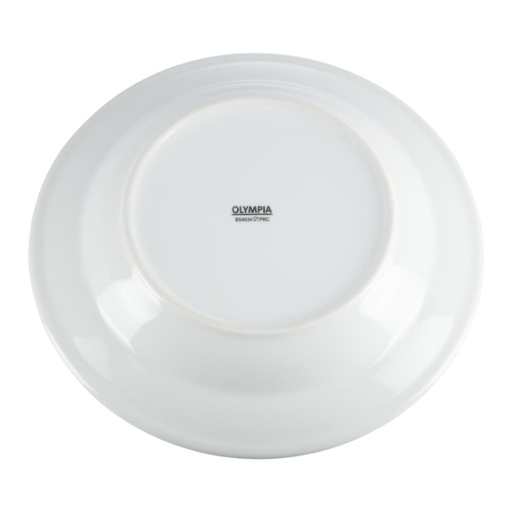 Olympia Whiteware tiefe runde Teller 27cm (6 Stück)