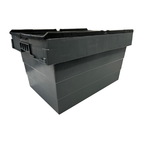 Vogue Kunststoff-Transportkiste mit Deckel, 600 x 400 x 320 mm