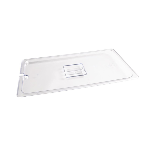 Vogue Polycarbonat Deckel mit Löffelaussparung GN1/1