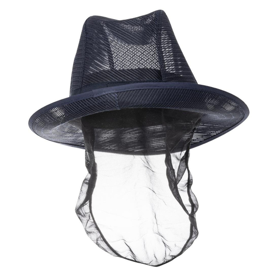 Trilby Hut mit Haarnetz dunkelblau Größe L