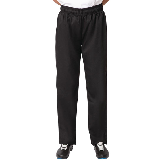 Nisbets Essentials Kochhose Schwarz XL