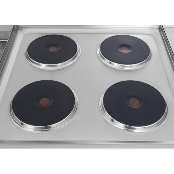Buffalo 600 Series 4-Platten-Elektroherd