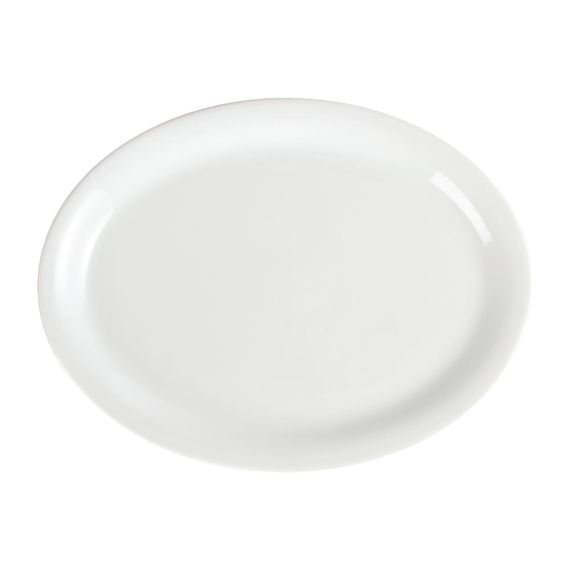 Olympia Whiteware ovale Servierteller 29,2cm (6 Stück)