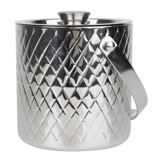 Olympia Geo doppelwandiger Eiskübel Edelstahl - 2Ltr