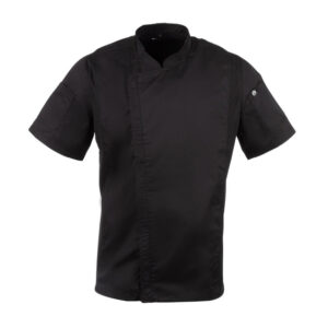 Chef Works Springfield Zipper Herren Kochjacke Schwarz L