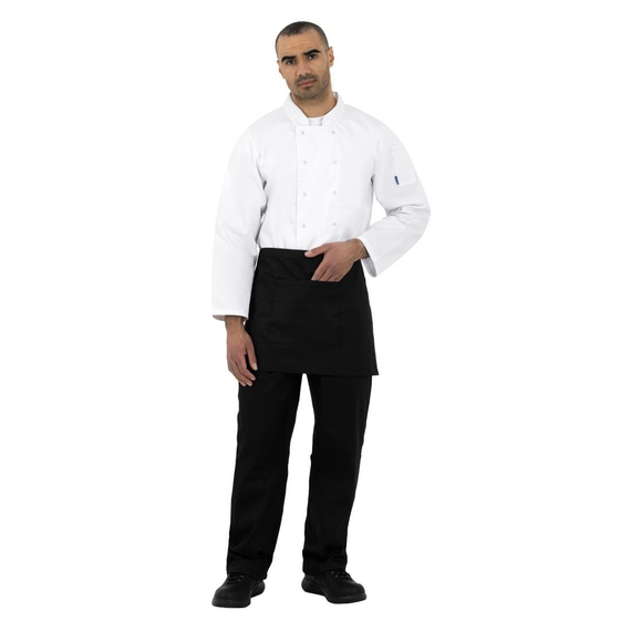 Whites Vegas Kochjacke lange Ärmel weiß M