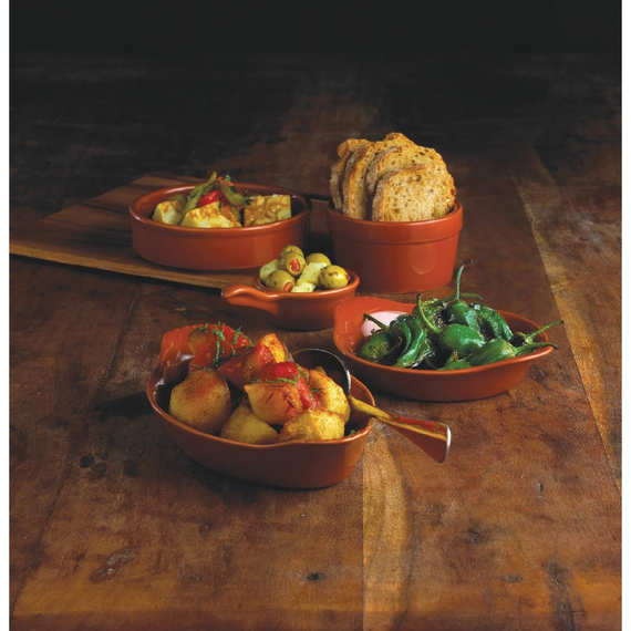 Olympia Rustic Tapasschalen Terrakotta 13,4cm (6 Stück)