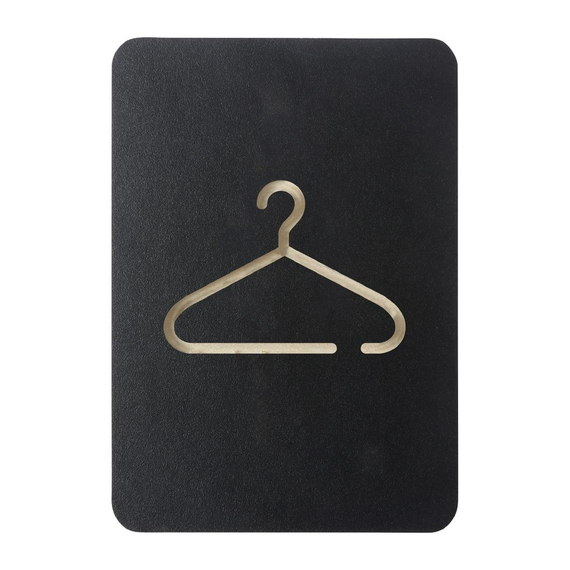 Europel Piktogrammschild Garderobe schwarz