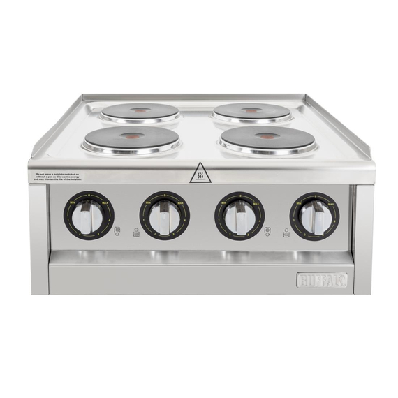 Buffalo 600 Series 4-Platten-Elektroherd