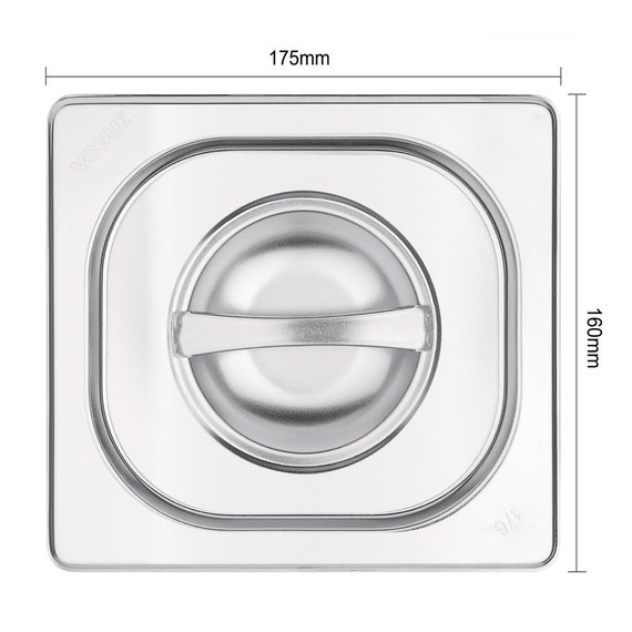 Vogue Deckel für GN-Behälter GN1/6