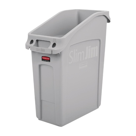 Rubbermaid Slim Jim Abfalleimer grau 49L