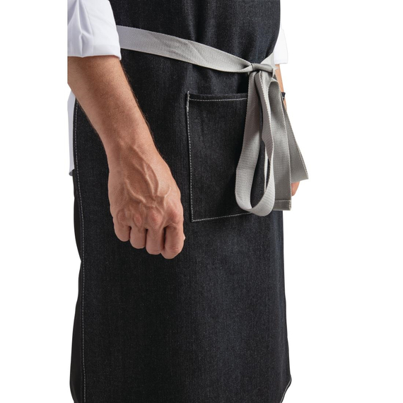 Southside Denimlatzschürze schwarz