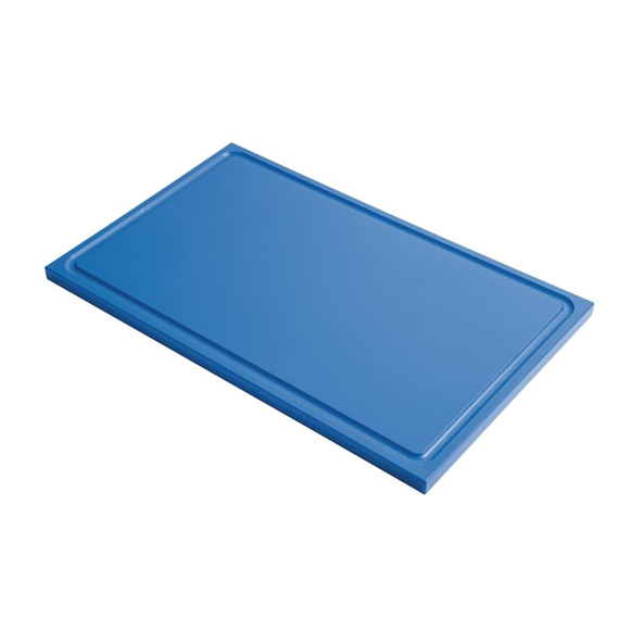 Gastro M Schneidebrett mit Saftrille GN1/1 blau