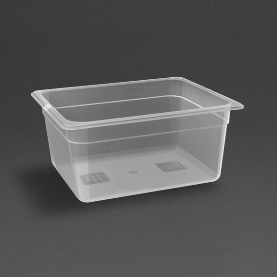 Nisbets Essentials GN 1/2 Polypropylenbehälter ohne Deckel 15cm