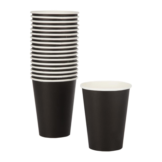 Fiesta Recyclable Coffee To Go Becher 340ml schwarz x50 (50 Stück)
