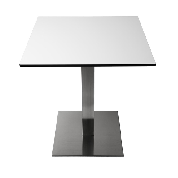 Bolero quadratischer Tischfuß Edelstahl 72cm hoch