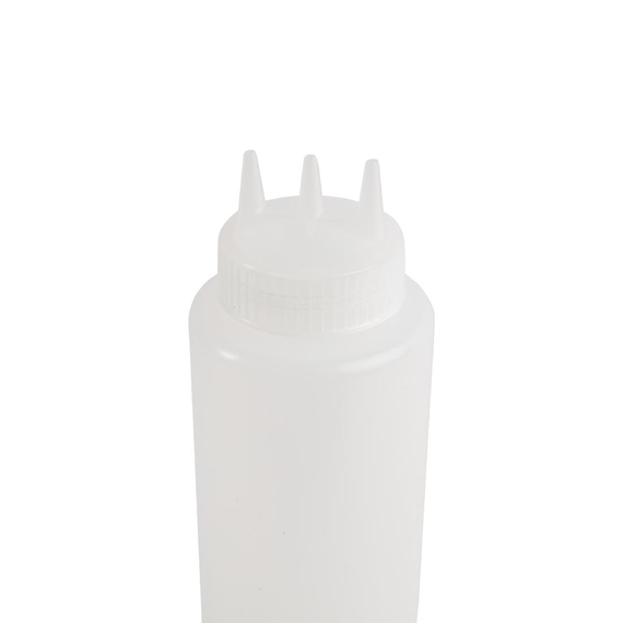 Vogue transparente Quetschflasche mit 3 Spritzdüsen 1L