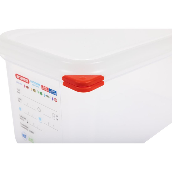 Araven Polypropylen 1/3 Gastronorm-Nahrungsbehälter 6Ltr (4 Stück)