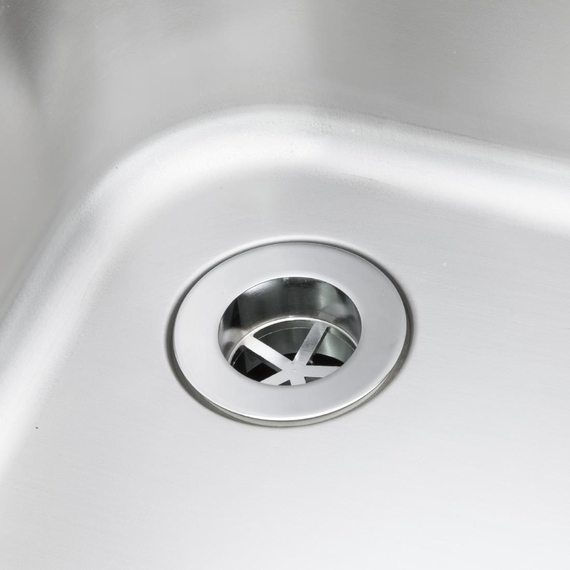 Vogue Doppelspüle mit zwei Abtropfflächen 2100mm