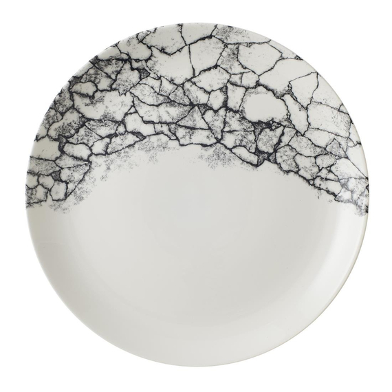Churchill Kintsugi Accents Quartz Black Evolve Coupe-Teller, 286 mm, (12 Stück)