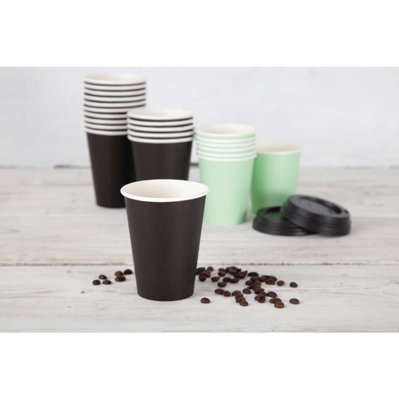 Fiesta Recyclable Coffee To Go Becher 340ml schwarz x1000 (1000 Stück)