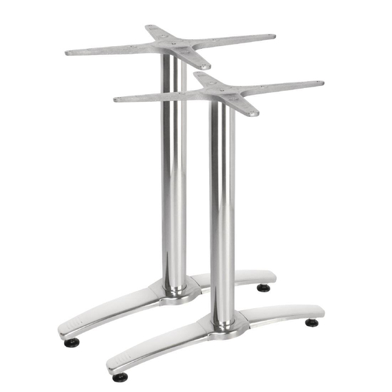 Bolero Doppeltischfuß Aluminium 67,3cm hoch (2 Stück)