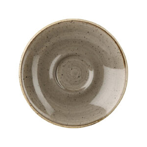Churchill Stonecast Espresso-Untertasse, Pfefferkorngrau, 118 mm, (12 Stück)