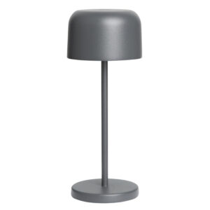 Olympia Siena Tischlampe Runde Kuppel Grau 200mm