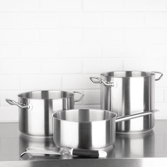 Vogue Edelstahl Stieltopf 5 Liter 24cm