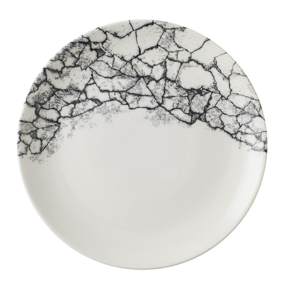 Churchill Kintsugi Accents Quartz Black Evolve Coupe-Teller, 260 mm, (12 Stück)