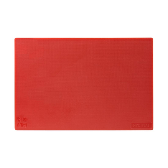 Hygiplas LDPE Schneidebrett rot 45x30x1cm
