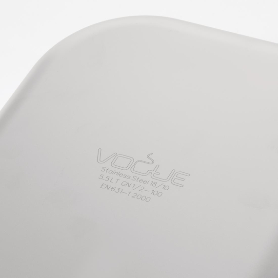Vogue Strapazierfähiger GN-Behälter 1/2 Edelstahl 100mm