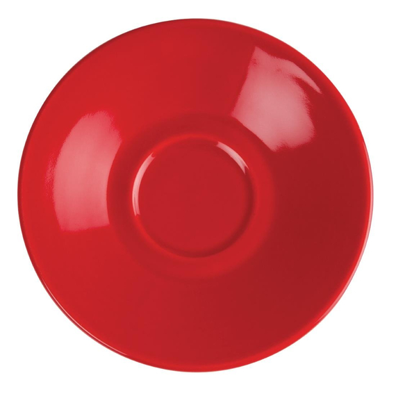 Olympia Cafe Untertassen rot 11,7cm (12 Stück)