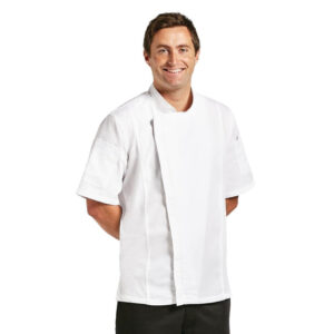 Chef Works Springfield Zipper Herren Kochjacke Weiß M