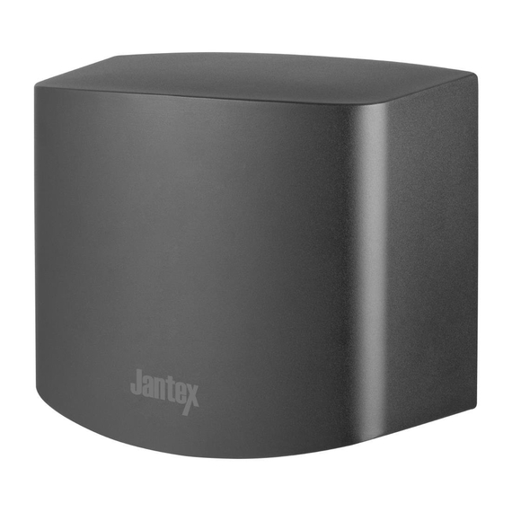 Jantex Edelstahl Handtrockner Schwarz