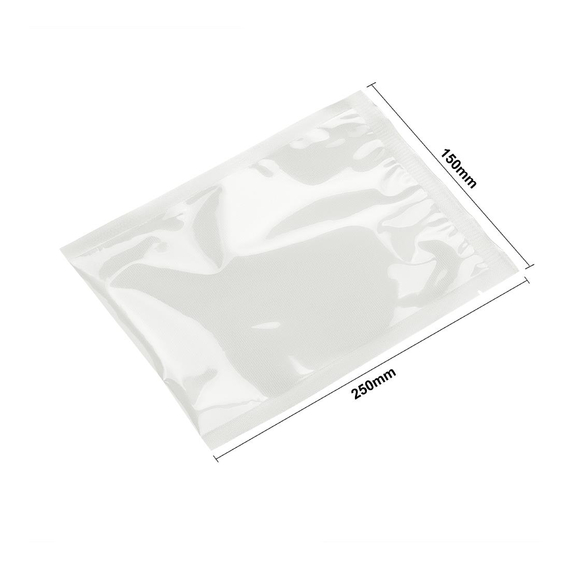Vogue Kompostierbare Geprägte Vakuumbeutel 150x250mm (50 Stück)