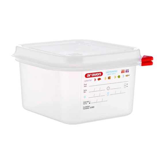 Araven GN1/6 Vorratsbehälter 1,7L (4 Stück)