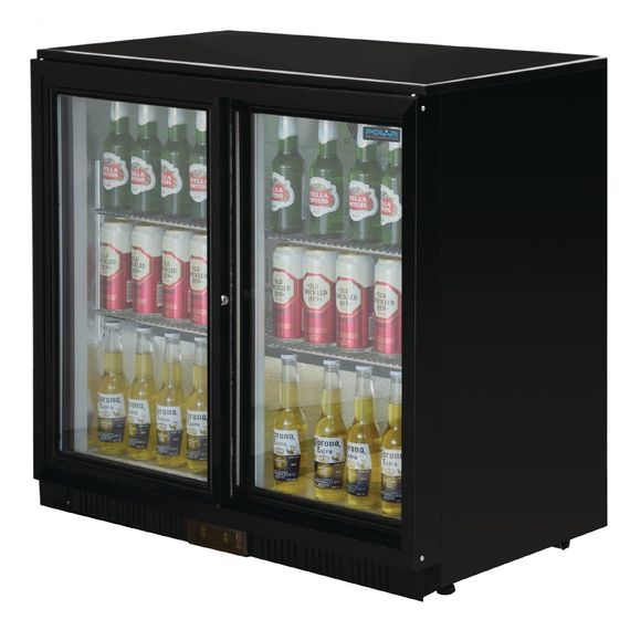 Polar Serie G Barkühlschrank mit 2 Schiebetüren 208L