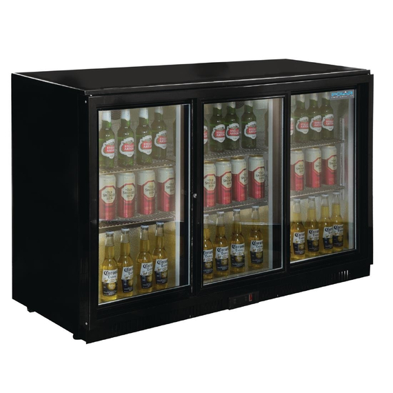 Polar Serie G Barkühlschrank mit 3 Schiebetüren 330L