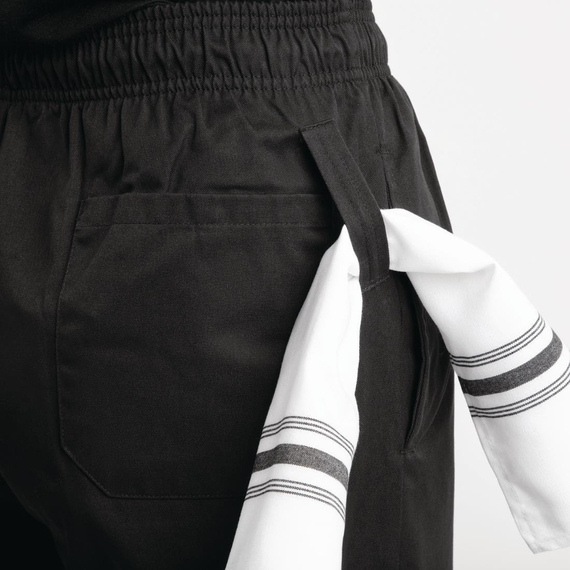 Whites Unisex Kochhose Easyfit Teflonbeschichtet schwarz XL