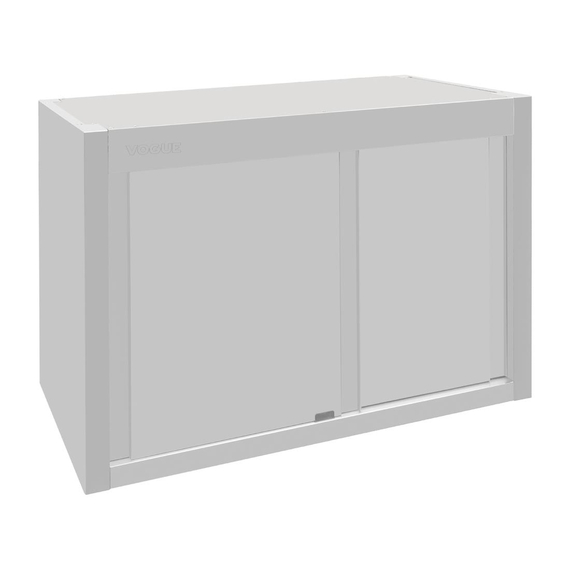 Vogue Hängeschrank Edelstahl 650x900x400mm