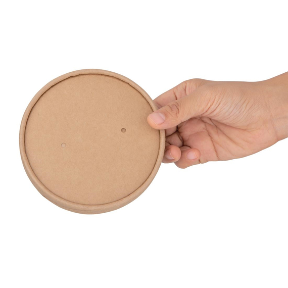 Fiesta Compostable Papierdeckel 11,8cm für Suppenbecher (500 Stück)