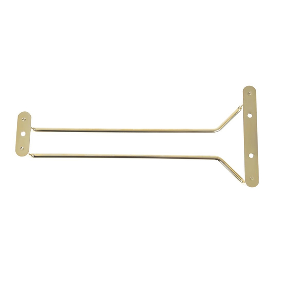Gläserschiene Messing 25,5cm