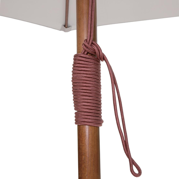 Bolero Runder Sonnenschirm Grau 3 Meter
