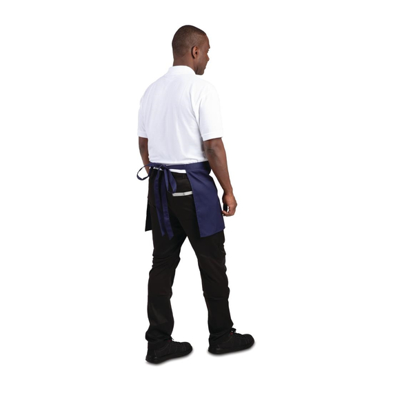 Whites kurze Bistroschürze marineblau