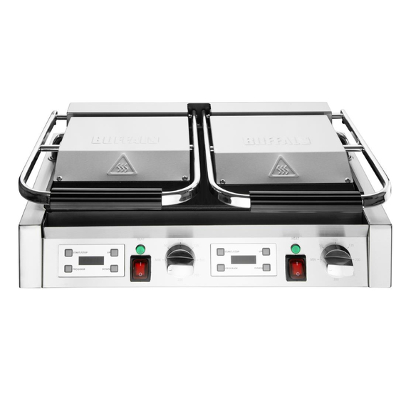 Buffalo Doppelkontaktgrill Gerippte Platten