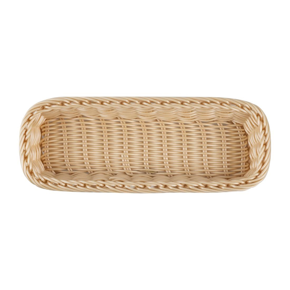 APS Polypropylen Rechteckiger Rattan Korb 270x100mm
