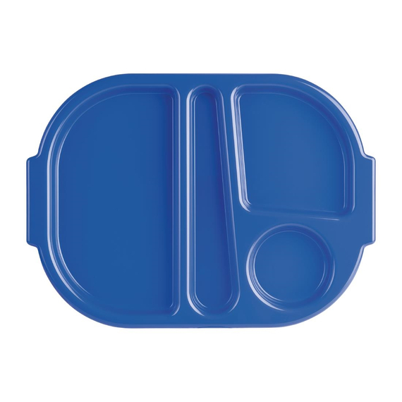 Olympia Kristallon Menütabletts blau 37,5 x 27,8cm (10 Stück)