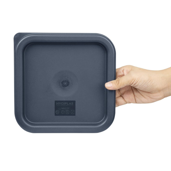 Hygiplas Deckel quadratisch für Vorratsbehälter 1,5 und 3,5L blau